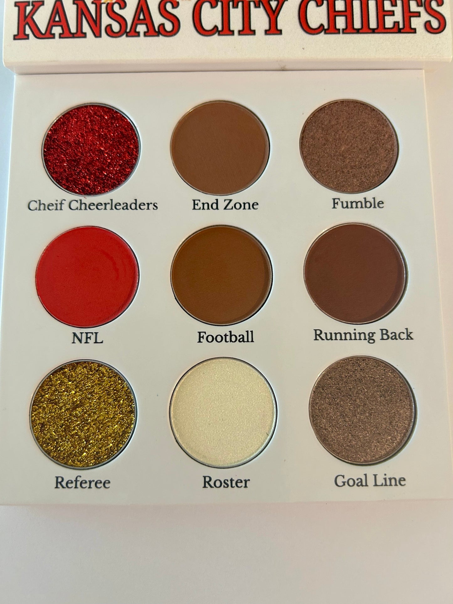Kansas City Chiefs Eyeshadow Palette